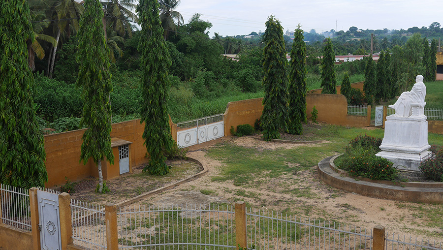 Entrée de l'hôtel construction Aby Côte d'Ivoire