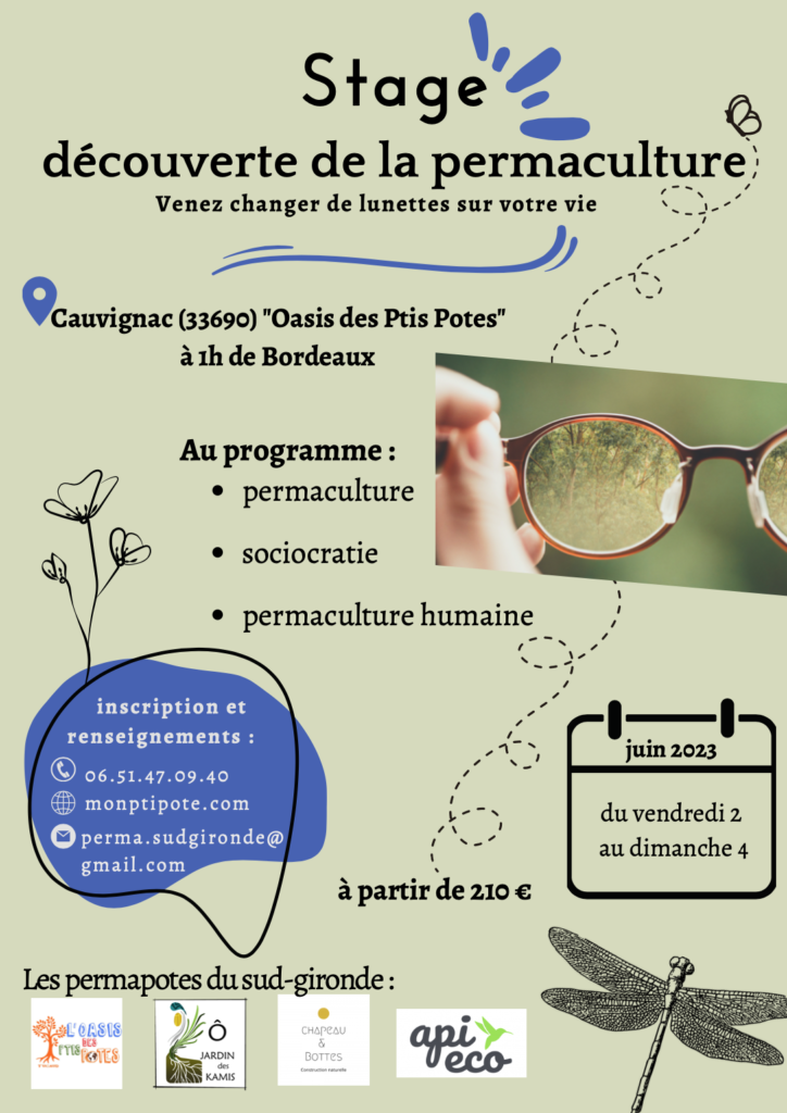 Stage de découverte de la permaculture en Sud Gironde